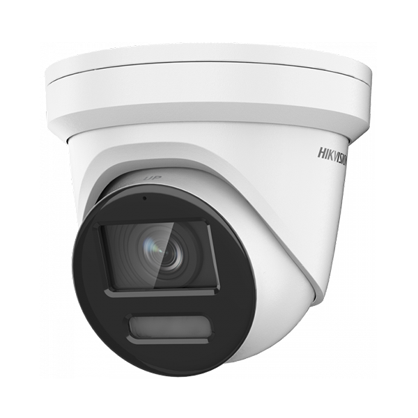 Hikvision DS-2CD2387G2-LSU/SL(2.8mm)(C) AcuSense 8MP fixed lens ColorVu turret camera with with audible warning and strobe light